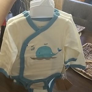 Baby Onesie / Kimono Long Sleeve By Babysoy